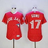 Toronto Blue Jays #17 Ryan Goins Red 2016 Flexbase Collection Canada Day Stitched Jersey,baseball caps,new era cap wholesale,wholesale hats